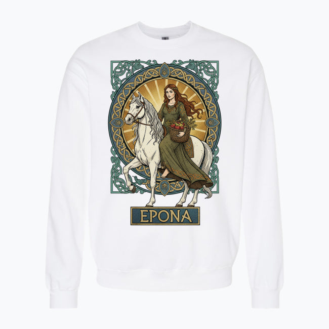 Bluza damska z nadrukiem - Epona - Mitologia celtycka
