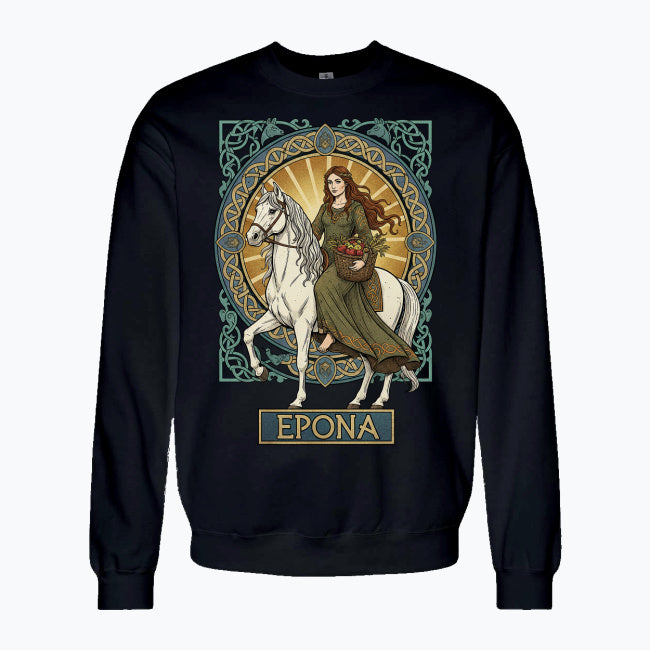 Bluza damska z nadrukiem - Epona - Mitologia celtycka