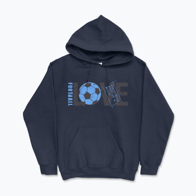 Bluza męska z kapturem - Love Football