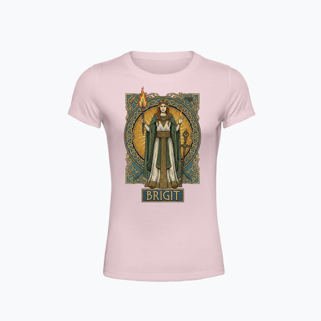 Koszulka damska z nadrukiem - Brigit - Mitologia celtycka