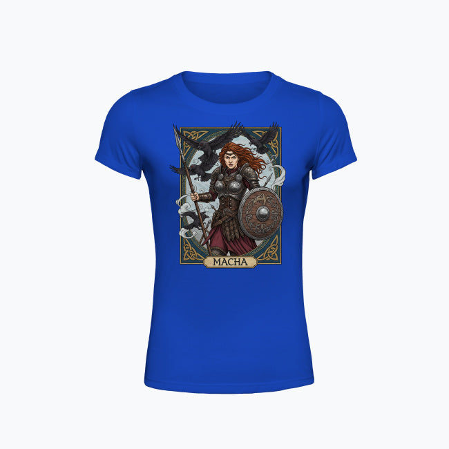 T-shirt damski z nadrukiem - Macha - Mitologia celtycka