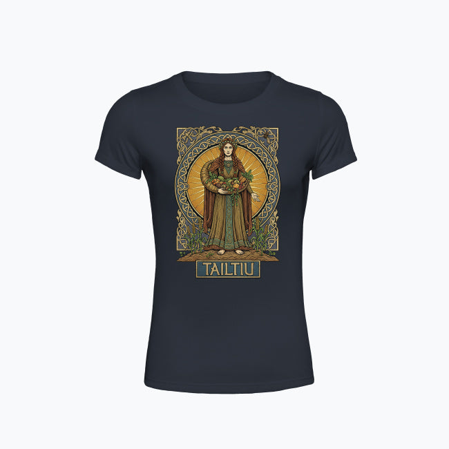 T-shirt damski z nadrukiem - Tailtiu - Mitologia celtycka