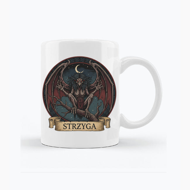 Kubek z nadrukiem - Strzyga - Mitologia słowiańska
