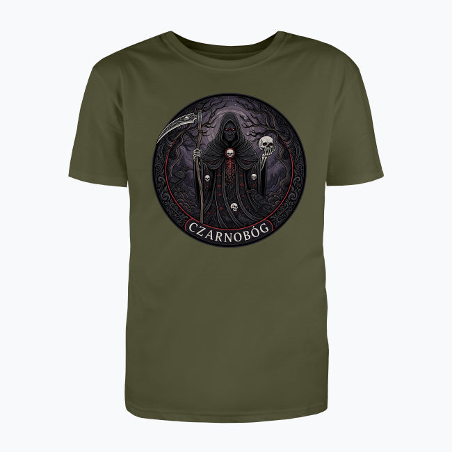 T-shirt męski z nadrukiem - Czarnbóg - Mitologia słowiańska