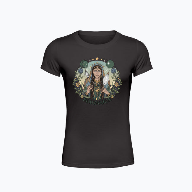 Koszulka damska z nadrukiem - Rodzanica - Mitologia słowiańska