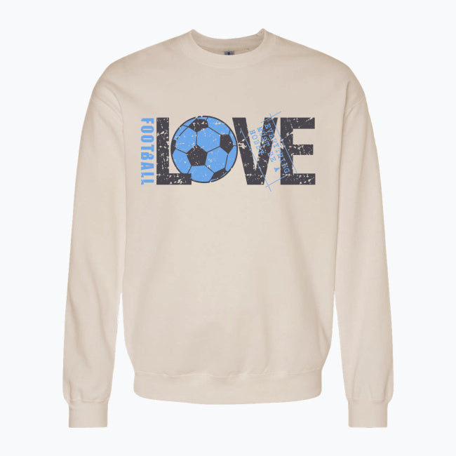 Bluza męska z nadrukiem - Love football