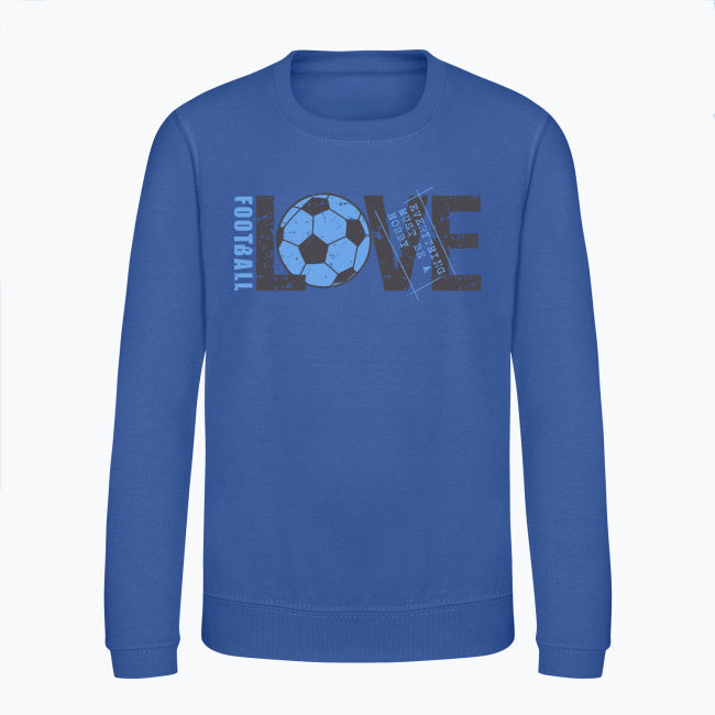 Bluza dziecięca z nadrukiem - Love football
