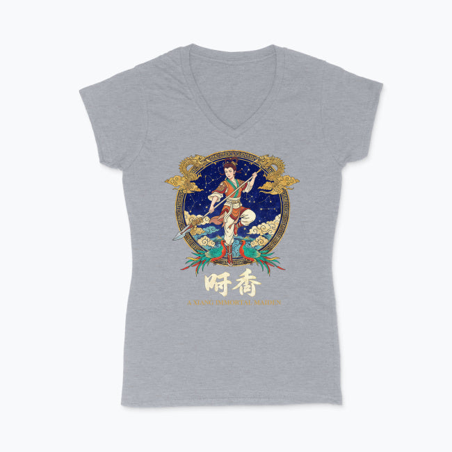 Koszulka damska V-neck - A Xiang Immortal Maiden - Mitologia japońska