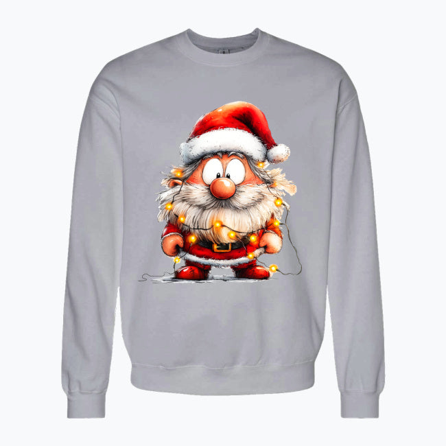 Bluza męska z nadrukiem - Przystrojony mikołaj