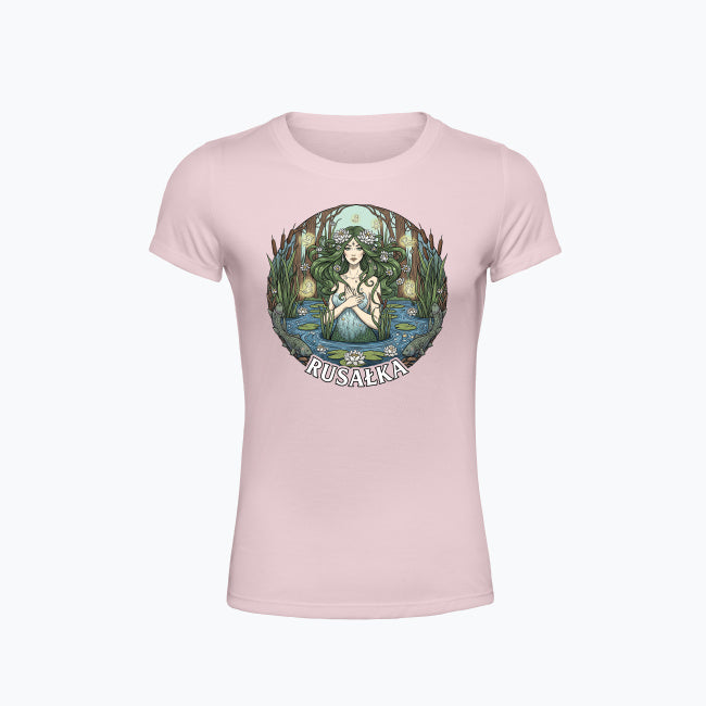 T-shirt damski z nadrukiem - Rusałka - Mitologia słowiańska