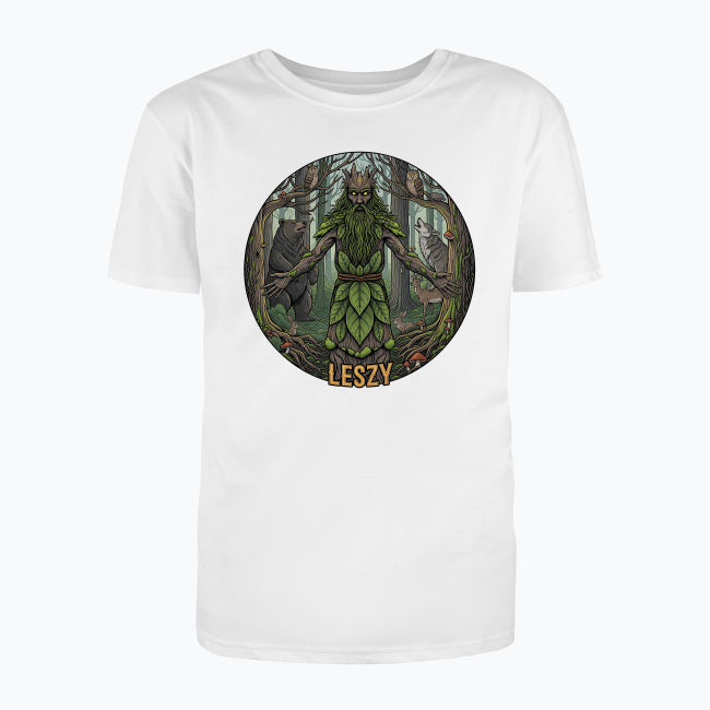 T-shirt męski z nadrukiem - Leszy - Mitologia słowiańska