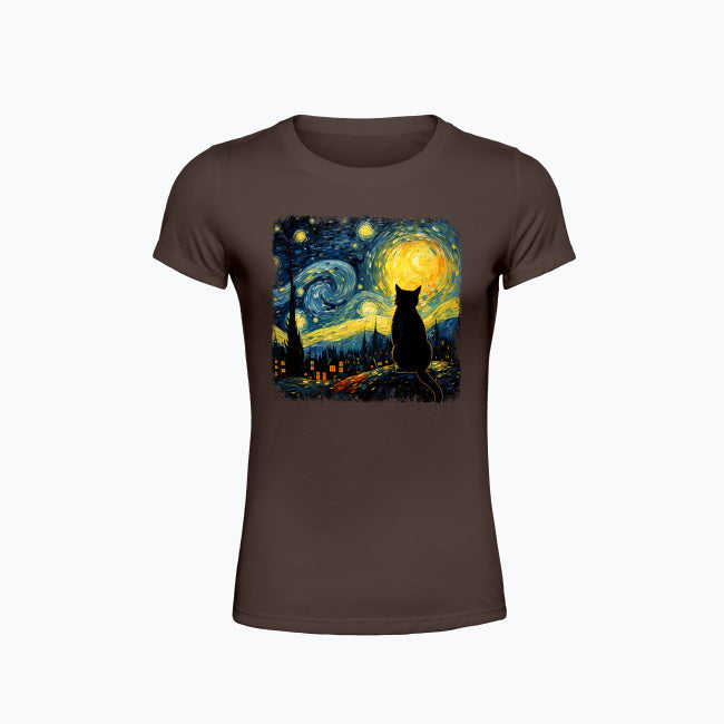 T-shirt z nadrukiem - Kot van Gogha