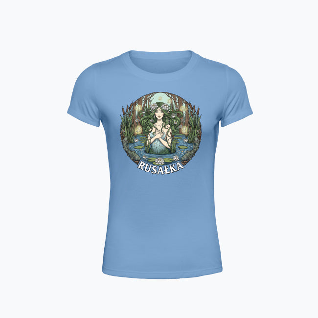 T-shirt damski z nadrukiem - Rusałka - Mitologia słowiańska