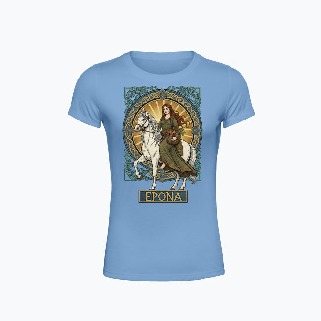 Koszulka damska z nadrukiem - Epona - Mitologia celtycka