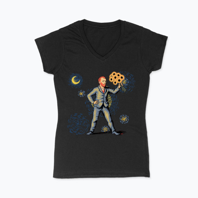 Koszulka damska V-neck - Vincent van Gogh