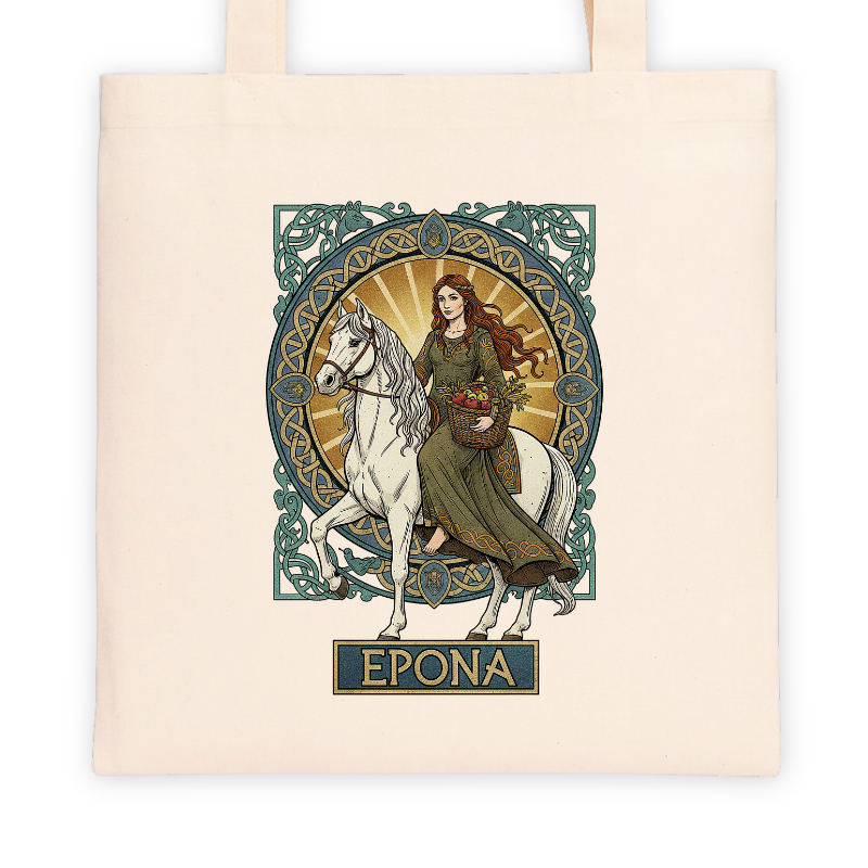 Torba bawełniana z nadrukiem - Mitologia Celtycka – Epona