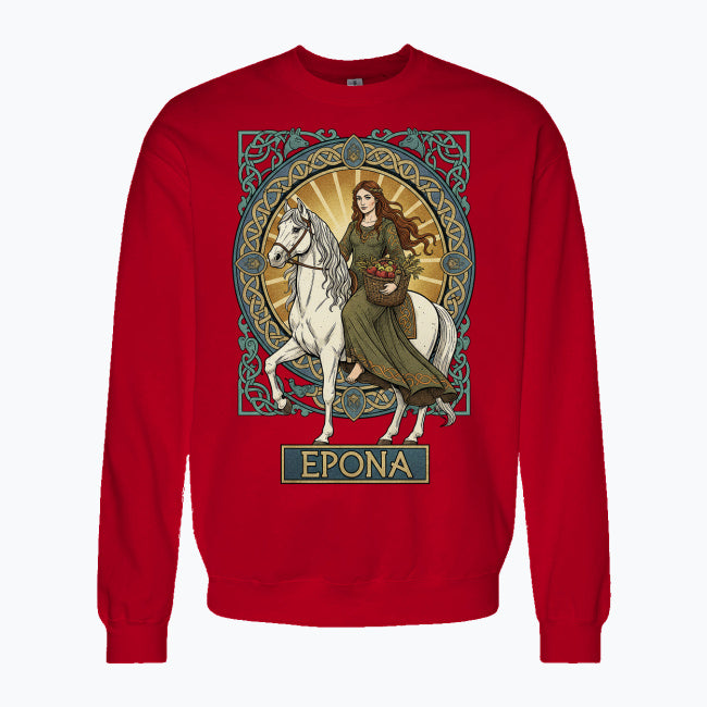 Bluza damska z nadrukiem - Epona - Mitologia celtycka