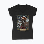 Koszulka damska V-neck - Macha - Mitologia celtycka