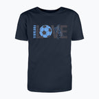 T-shirt męski z nadrukiem - Love football