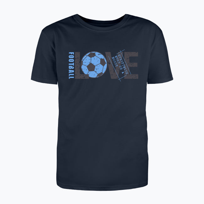 T-shirt męski z nadrukiem - Love football