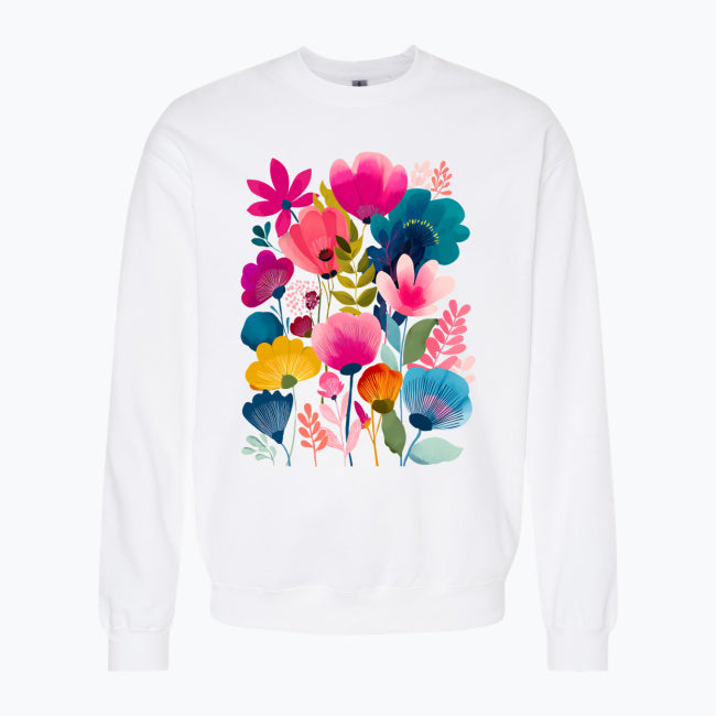 Bluza damska - Kolorowe kwiaty