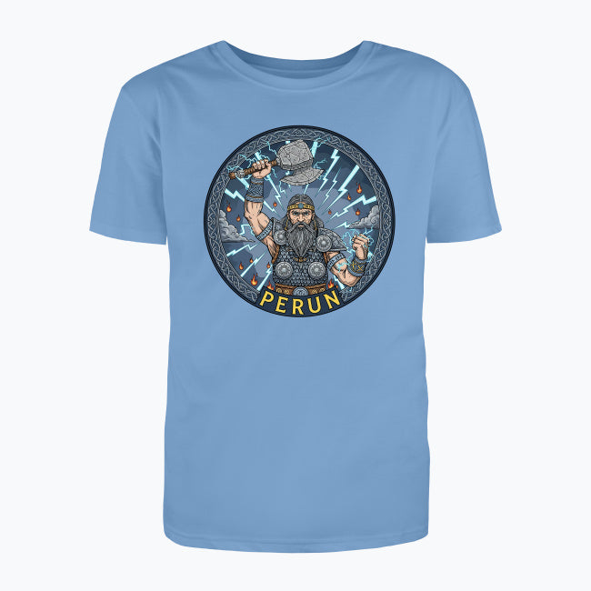 T-shirt męski z nadrukiem - Perun - Mitologia słowiańska