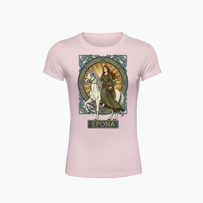 Koszulka damska z nadrukiem - Epona - Mitologia celtycka