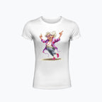 T-shirt damski z nadrukiem haftu - Szałowa babcia