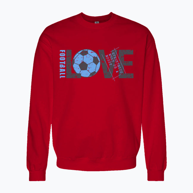 Bluza męska z nadrukiem - Love football