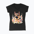 Koszulka damska V-neck - Owczarek Niemiecki