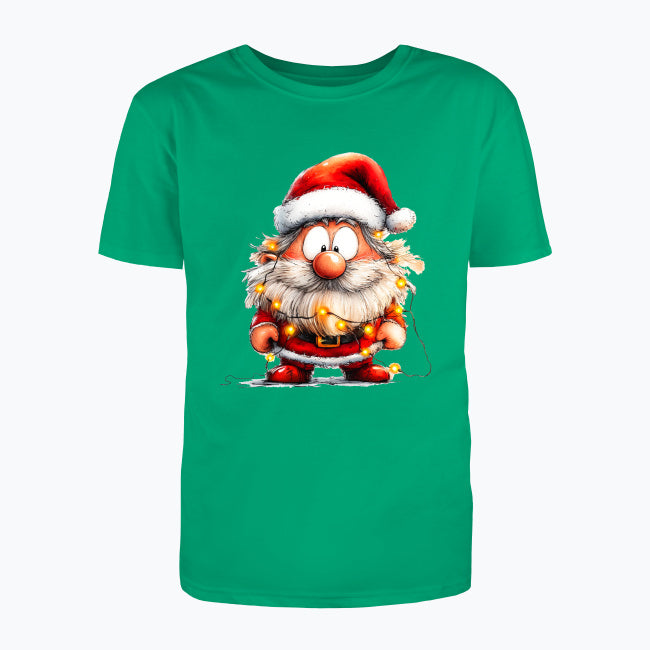 T-shirt męski z nadrukiem - Przystrojony Mikołaj