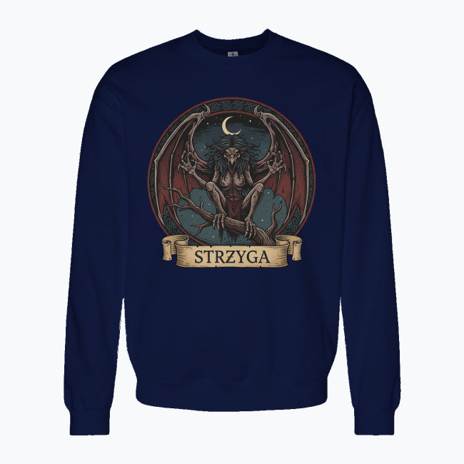 Bluza męska z nadrukiem - Strzyga - Mitologia słowiańska