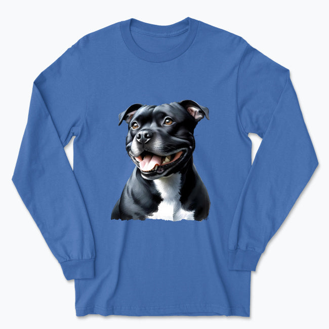 Męska koszulka z długim rękawem - Staffordshire Bull Terrier