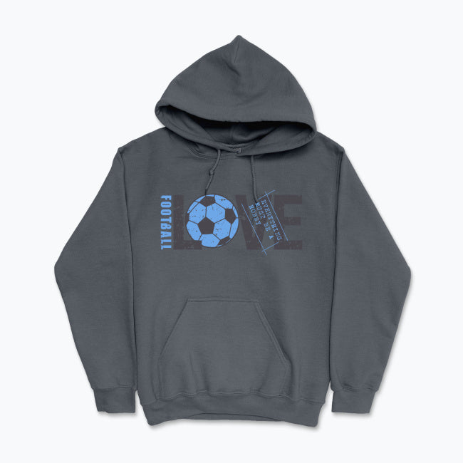 Bluza męska z kapturem - Love Football