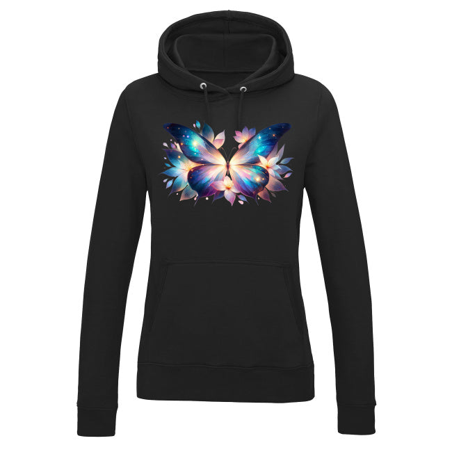 Damska bluza z kapturem - Bajkowy motyl