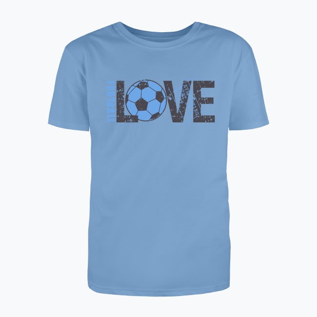 T-shirt męski z nadrukiem - Love football
