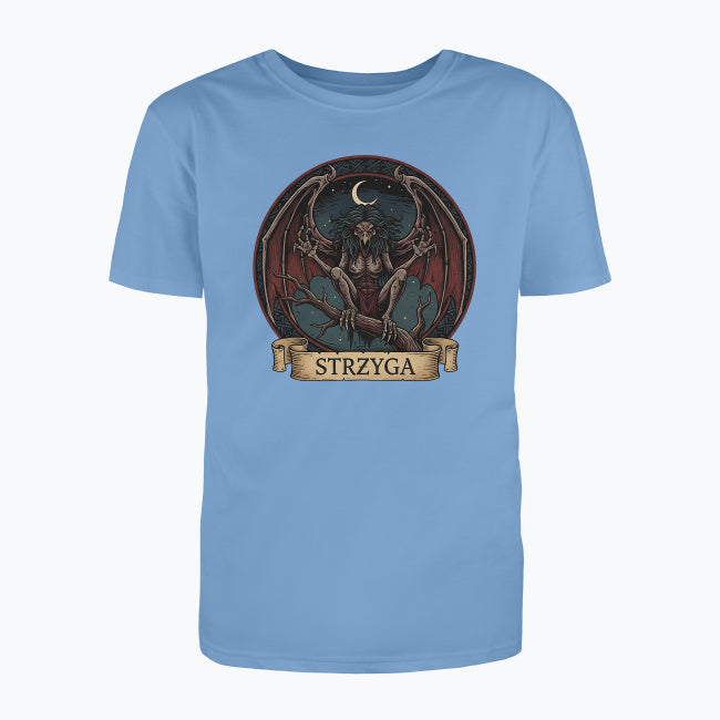 T-shirt męski z nadrukiem - Strzyga - Mitologia słowiańska