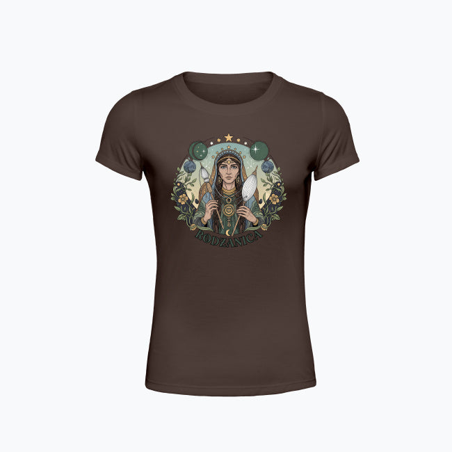 Koszulka damska z nadrukiem - Rodzanica - Mitologia słowiańska