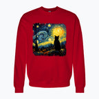 Bluza damska z nadrukiem - Kot van Gogha