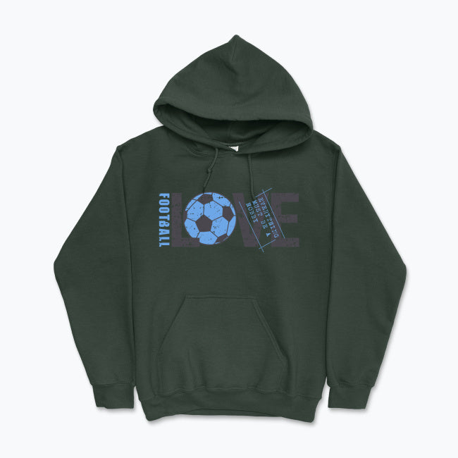 Bluza męska z kapturem - Love Football