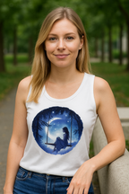 Damski Tank Top - Księżycowa huśtawka
