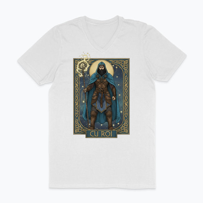 T-shirt męski V-neck - Cu Roi - Mitologia celtycka