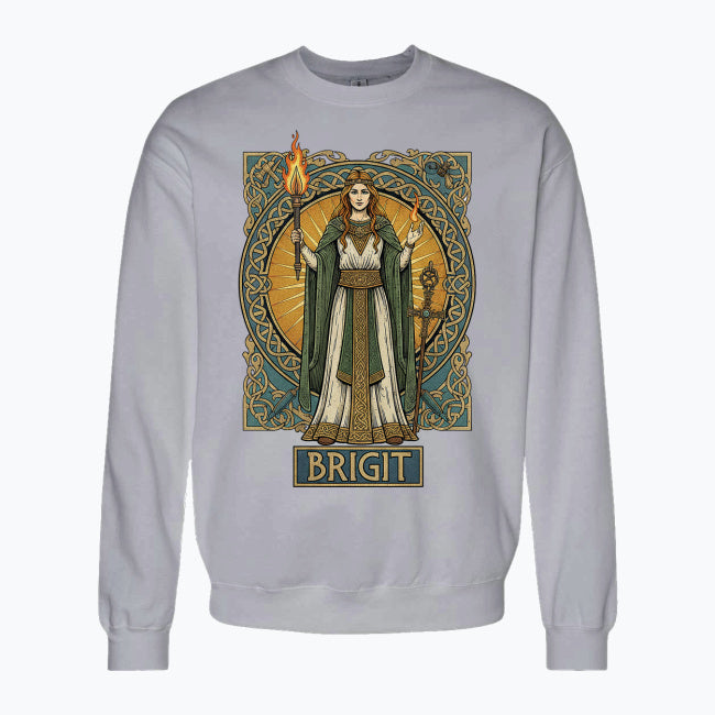Bluza damska z nadrukiem - Brigit - Mitologia celtycka