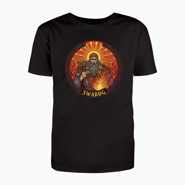 T-shirt męski z nadrukiem - Swaróg - Mitologia słowiańska