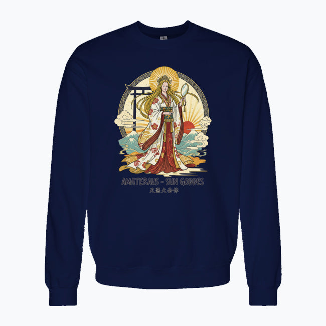 Bluza damska z nadrukiem - Amateraus - Mitologia Japońska