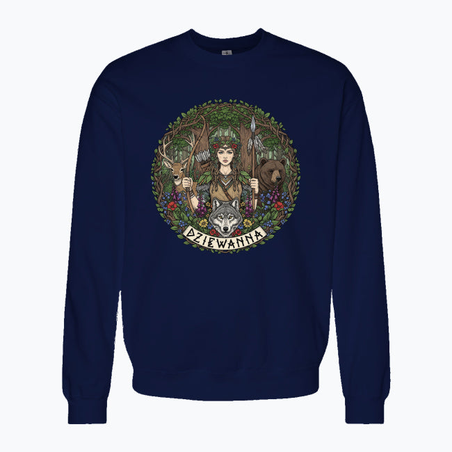 Bluza damska z nadrukiem - Dziewanna - Mitologia słowiańska