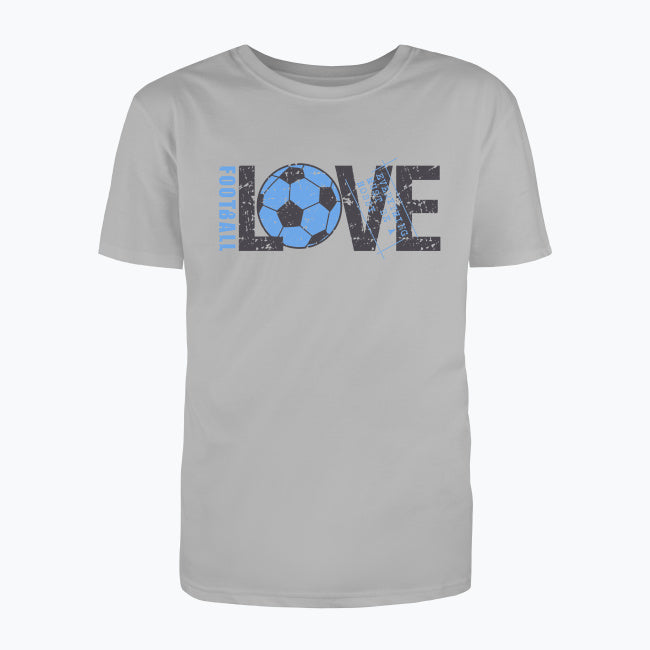 T-shirt męski z nadrukiem - Love football