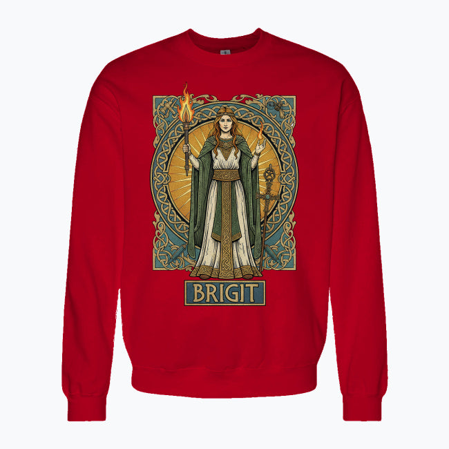 Bluza damska z nadrukiem - Brigit - Mitologia celtycka
