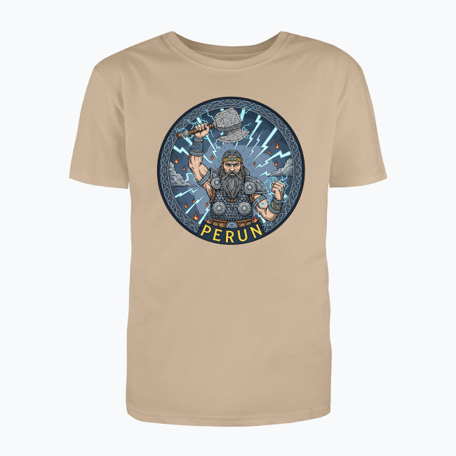 T-shirt męski z nadrukiem - Perun - Mitologia słowiańska