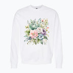 Bluza damska - Pastelowe kwiaty